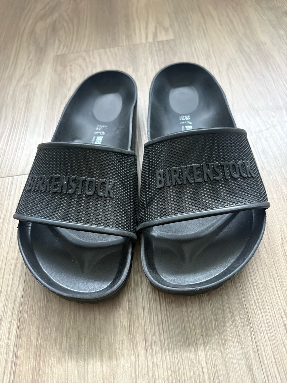 Birkenstock Barbados EVA Bold Black Slide Sandals Sz 38 / US 7